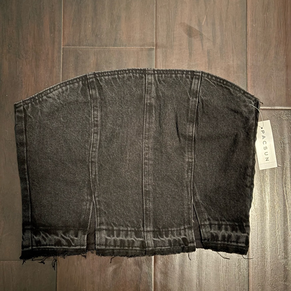 PacSun Charcoal Denim Bustier